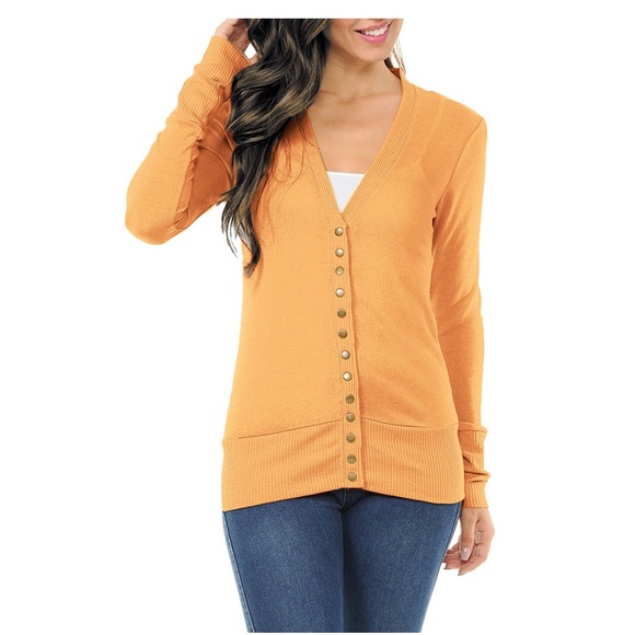 Zenana Outfitters Sweaters - ZENANA OUTFITTERS SNAP BUTTON SWEATER CARDIGAN